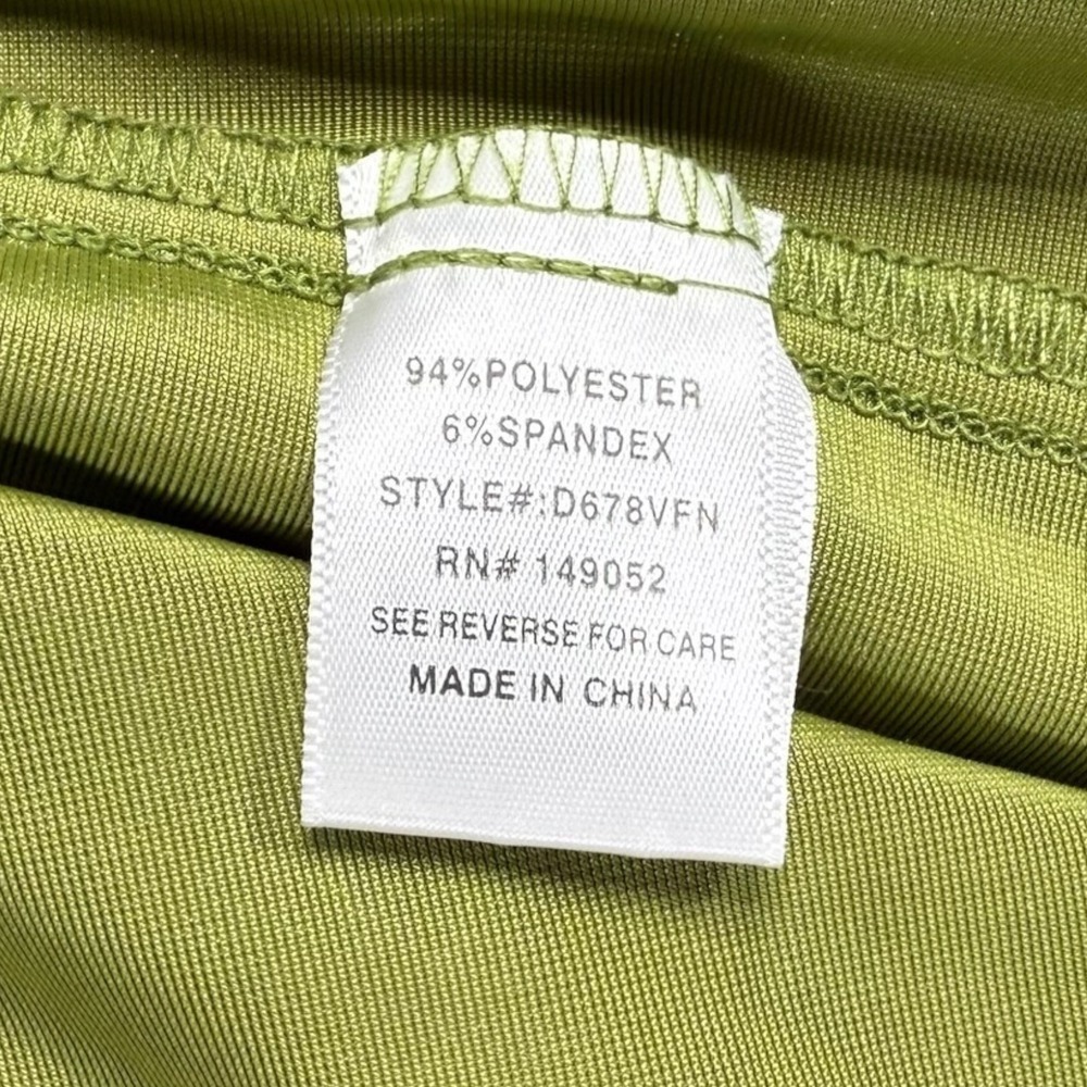 NEW Fashion Nova Phoebe Velvet Shirt Dress S Green Chartreuse Mini Luxe Mod - Picture 9 of 10
